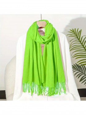 Solid Silk Blend Pashmina